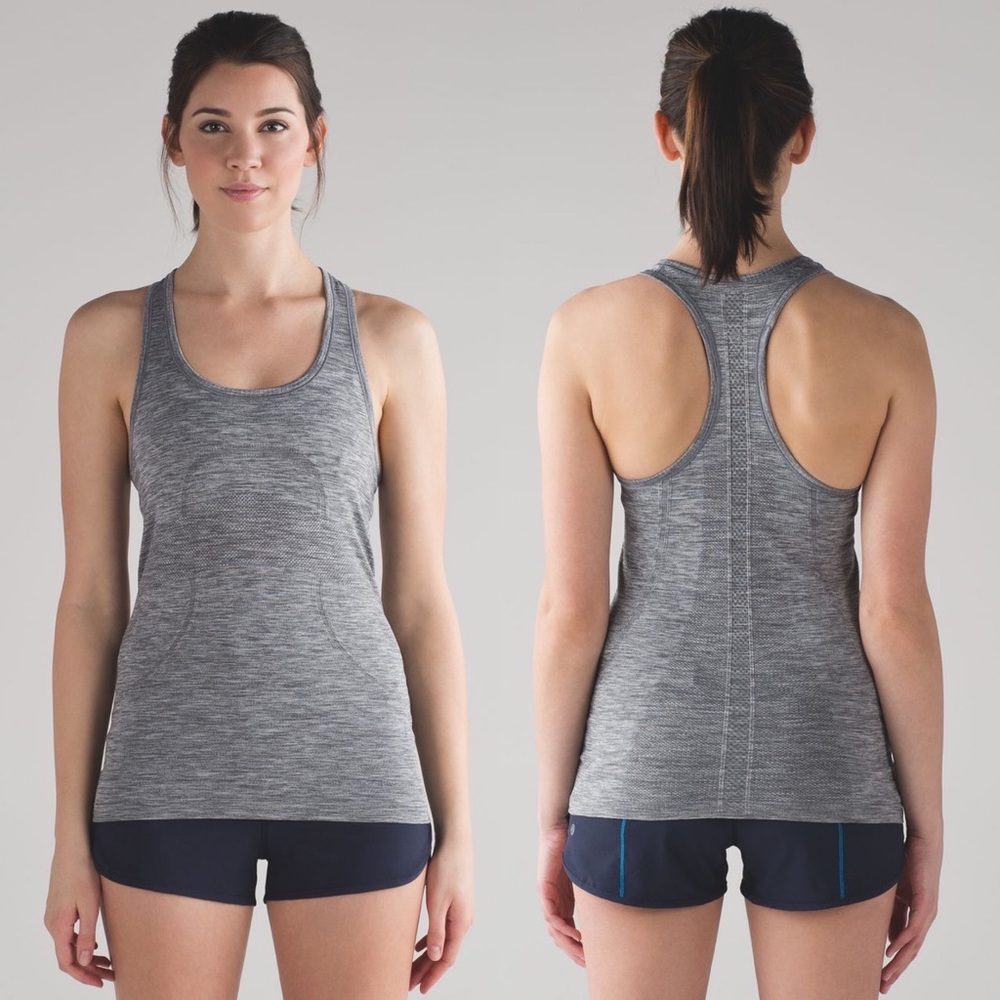 Lululemon Swiftly Tech Racerback in Slate White